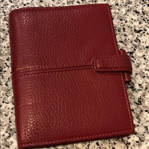 Filofax red pocket Finchley